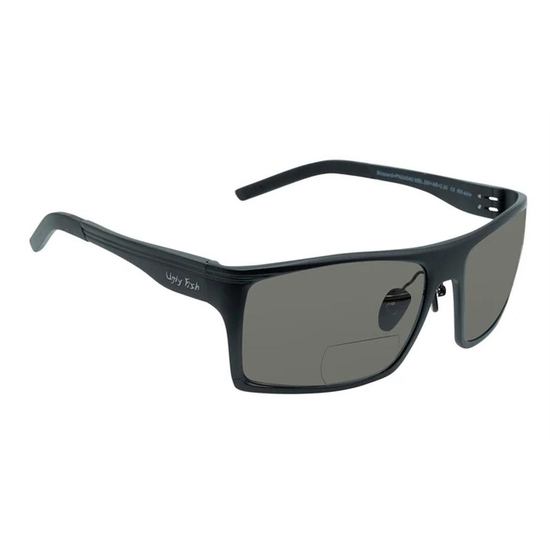 Ugly Fish Blizzard PN24040 +2.50 Bifocal Black Frame/Smoke Lens Sunglasses