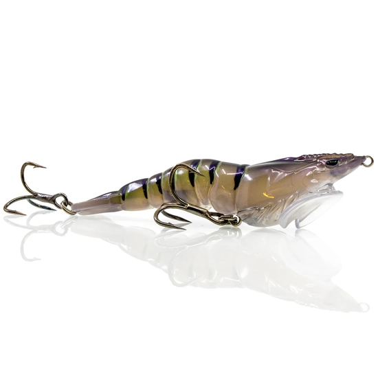 Chasebaits Lures 70mm Panic Prawn Topwater Lure - Green Tiger