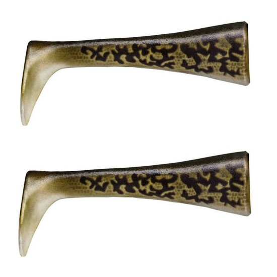 2 Pack of Artistic Burbot Replacement Tails For 20cm Rapala X-Rap Peto Lures