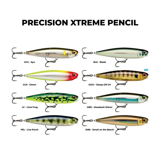 8.5cm Rapala Precision Xtreme Pencil (Freshwater) Topwater Fishing Lure