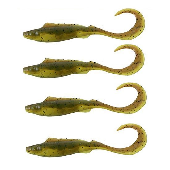 Berkley Powerbait 4" Nemesis Soft Plastic Fishing Lures - Breen Chartreuse-6 Pcs