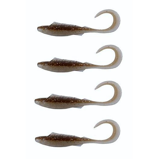 Berkley Powerbait 4" Nemesis - Cappuccino - 6 Pcs - Proven Scent & Flavour