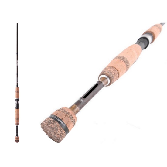Pflueger Trion II XT Graphite Spin Rod with Cork Butt and Fuji K Alconite Guides - 2 Piece