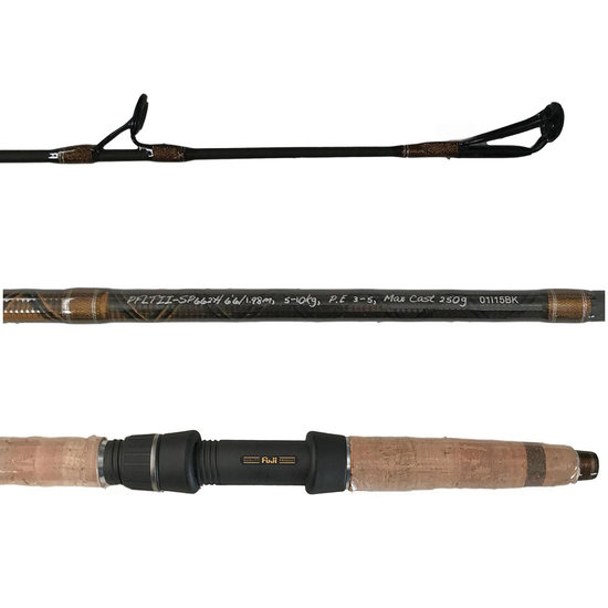 6'6 Pflueger Trion II XT 5-10kg Graphite Spin Rod with Cork Butt - 2 Piece