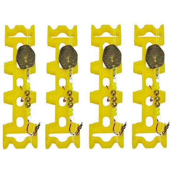 4 x Plano 1950 Snell Leader Rig Holders - Keeps Pre-Rigged Leaders Tangle Free