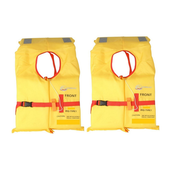 2 x Platinum Standard Block Child Life Jackets-Twin Pack of Type 100 Child PFDs