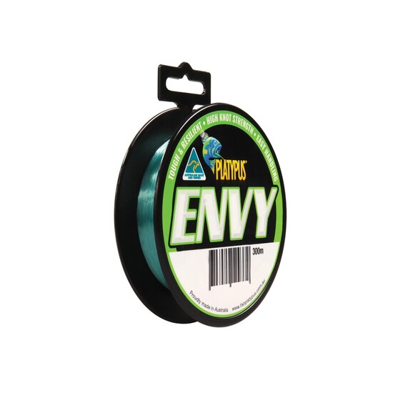 300m Spool of Platypus Envy Aqua Green Monofilament Fishing Line