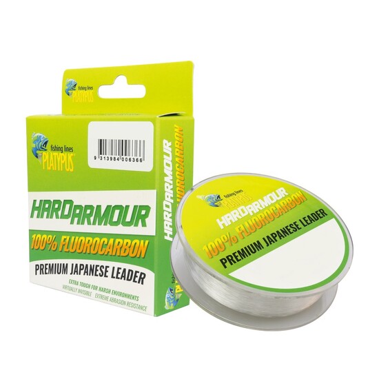 1 Spool of Platypus Hard Armour Fluorocarbon Fishing Leader - 100% Fluorocarbon