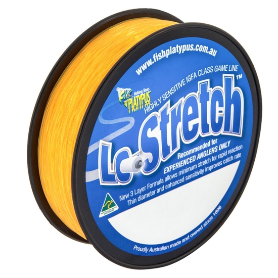 1200m Spool of Orange Platypus Lo-Stretch Mono Fishing Line - IGFA Class Line