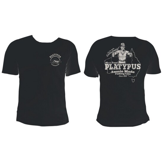 Black Platypus Fishing Line "Giveitastretch" Tee Shirt - Short Sleeve Shirt