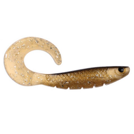 8 Inch Storm R.I.P Curly Tail Soft Plastic Fishing Lure - Golden Flash