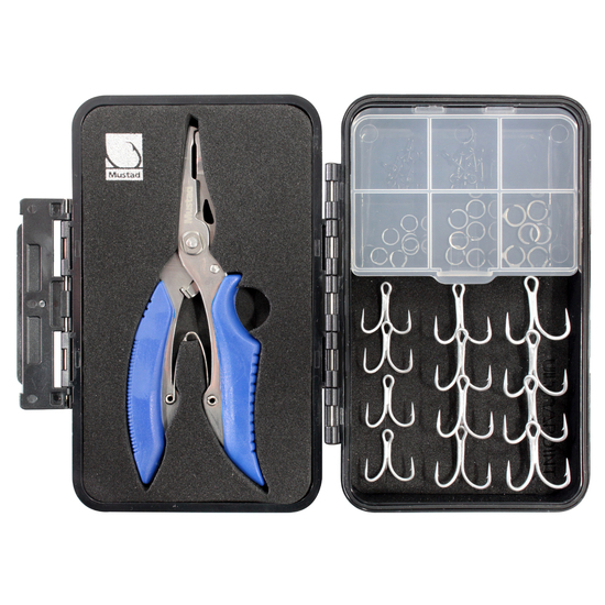Mustad Treble Hooks, Split Rings, Swivels and Pliers- Lure Fishing Kit