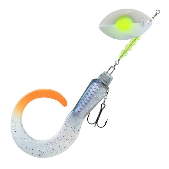 22cm Storm RIP Spinner Tail with Inline Spinning Blade - Blue/Pearl/Silver