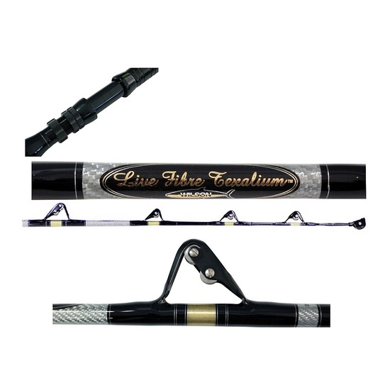 Wilson Live Fibre Texalium Fully Rollered 1 Piece Game Rod with Aftco Roller Guides