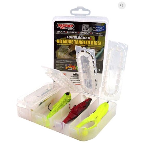 Rigrap Lure Locker Fishing Lure Box - Tangle Free Ready Rigged Lure Storage