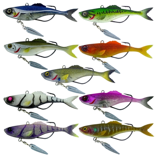90mm Chasebait Rip Snorter Soft Vibe Lure With Interchangeable Weedless Hook