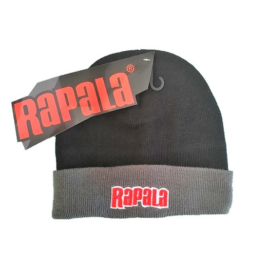Rapala Black and Coal Embroidered Scanner Beanie