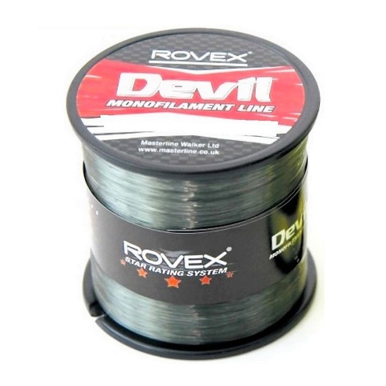340m Bulk Spool of 40lb Rovex Devil Fishing Line - Dark Green Mono Fishing Line
