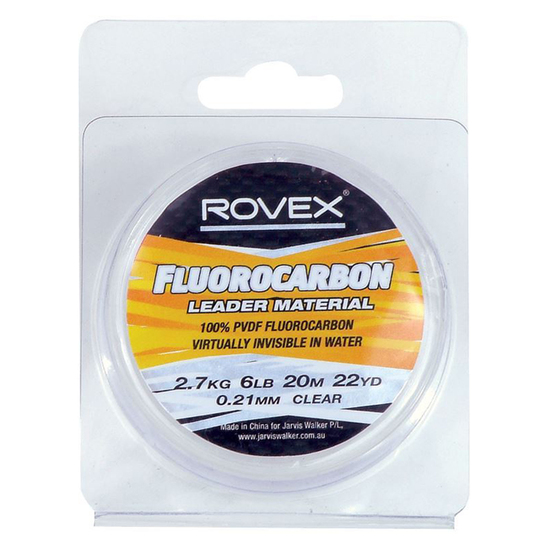 20m Spool of 6lb Rovex Fluorocarbon Leader Material-100% PVDF Fluorocarbon
