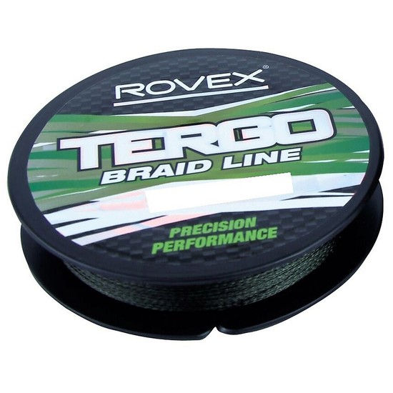 250yd Spool of 50lb Rovex Tergo Braided Fishing Line - Green Fishing Braid
