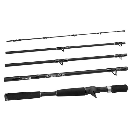 5'10 Silstar Rambler 4-6kg 5 Piece Baitcaster Rod - Graphite Travel Fishing Rod