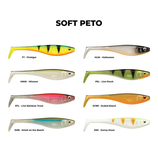 Rapala Soft Peto 18cm Paddle Tail Shad Lure