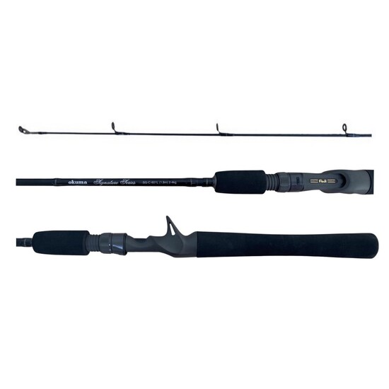 6ft Okuma Signature Series 2-4kg IM8 Graphite 1 Piece Baitcaster Rod