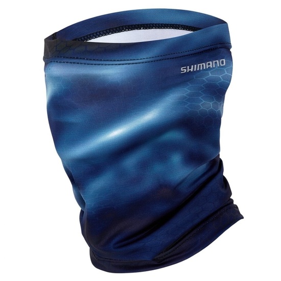 Shimano Navy Camo Neck Gaitor Shades - UPF 50+ UV Protection Head Scarf