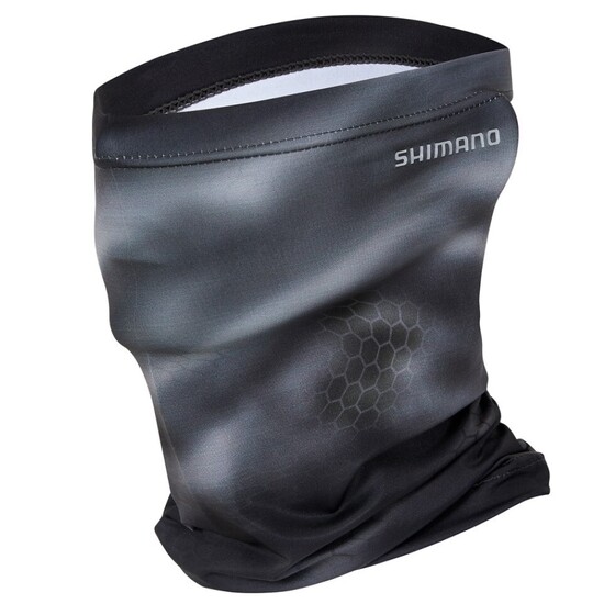 Shimano Charcoal Tech Camo Neck Gaitor Shades - UPF 50+ UV Protection Head Scarf
