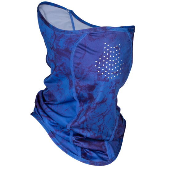 Shimano Water Camo Vented Face Gaitor Shades - UPF 50+ UV Protection Head Scarf