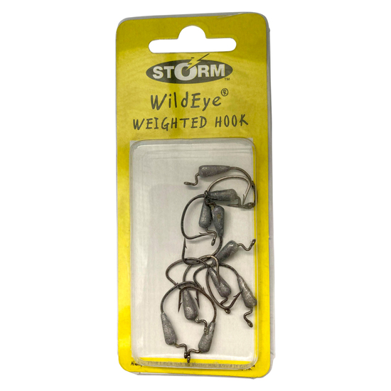 10 Pack Of Storm Wildeye 1.4gm Weighted Weedless Hooks