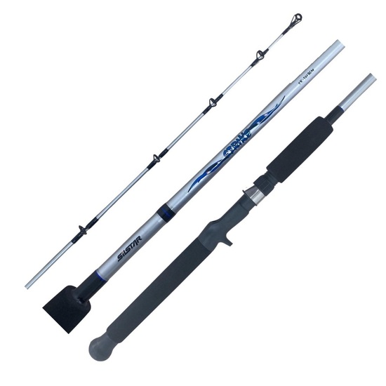 5'6 Silstar Strike 6-8kg 1 Piece Baitcaster Rod - Fibre Glass Fishing Rod