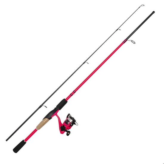 Okuma Steeler XP Pink 6ft 2 Pce Fishing Rod and Reel Combo Spooled with Line