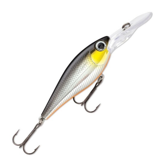 6cm Storm Smash Shad Hard Body Fishing Lure - Black Chrome Orange