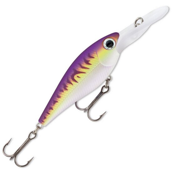 7cm Smoke Purple UV Storm Smash Shad Hard Body Fishing Lure