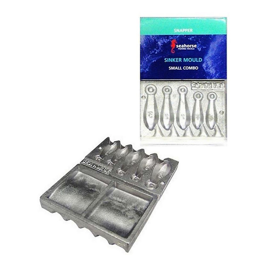 Seahorse Small Snapper Sinker Mould Combo - 1oz,2oz,3oz Snapper Sinker Mould