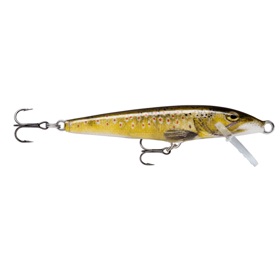 Rapala 9cm Original Floating Minnow Hard Body Lure - Live Brown Trout