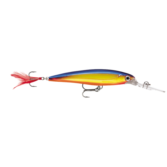 Rapala 8cm X-Rap Deep Diving Jerkbait Fishing Lure - Hot Steel