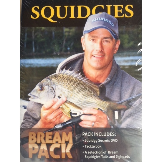 Shimano Squidgy Secrets Bream Pack With DVD, Tackle Box, Plastics and Jigheads