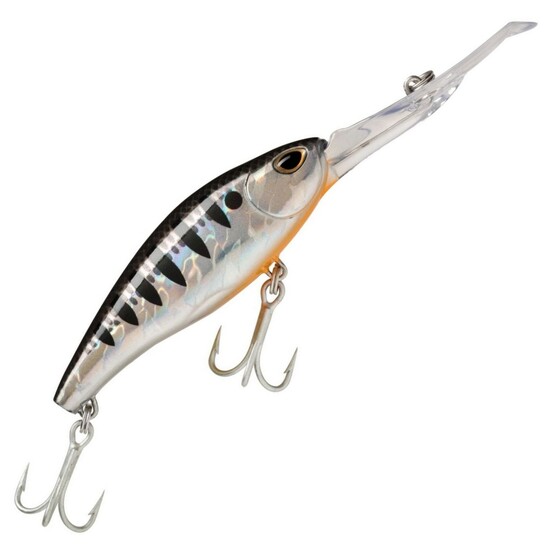 75mm Storm So-Run Kick Shad Deep Diving Hard Body Lure - Black Crack Orange