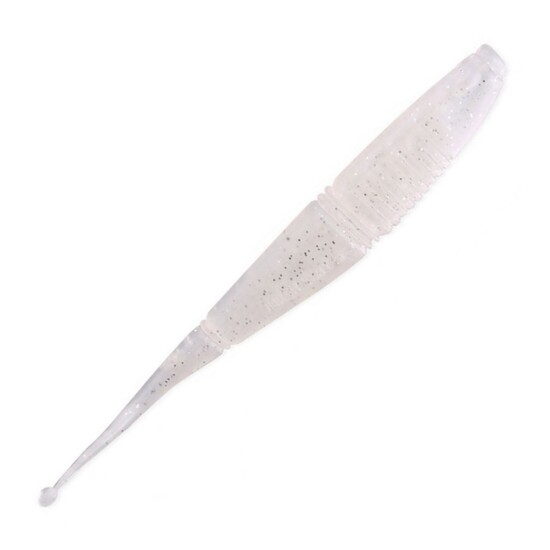 5 Pack of 5 Inch So-Run Joker Vert Fork Tail Soft Plastic Lures - Pro White