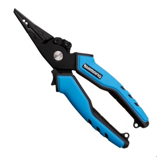 Shimano 7.5 Inch Alloy Split Ring Pliers with Stainless Steel Cutter