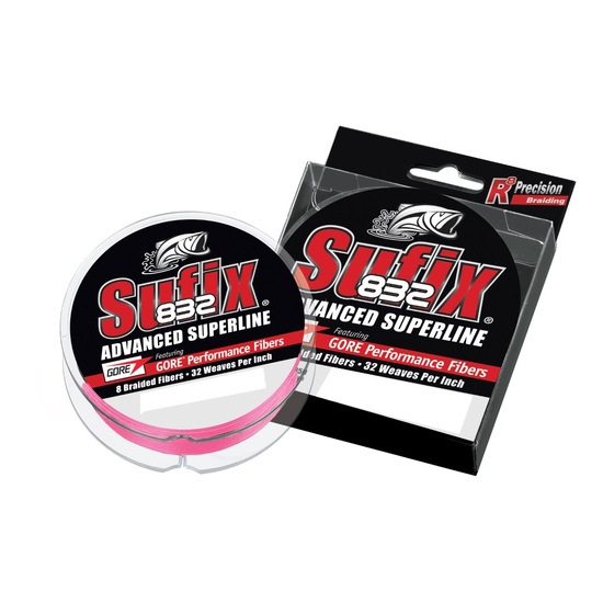 300yd Spool of Metered Multi-Coloured Sufix 832 Superline Braided Fishing  Line