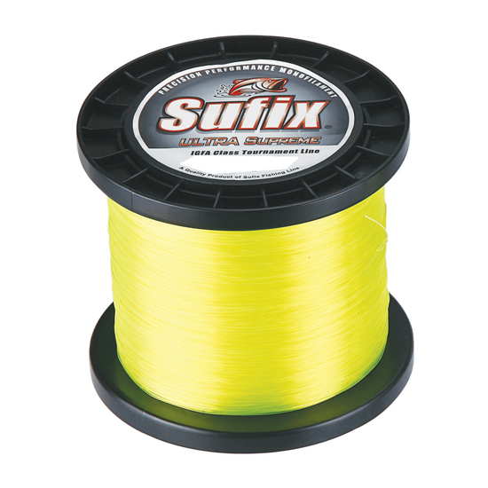 1000m Spool of Sufix Ultra Supreme IGFA Neon Yellow Monofilament Fishing Line