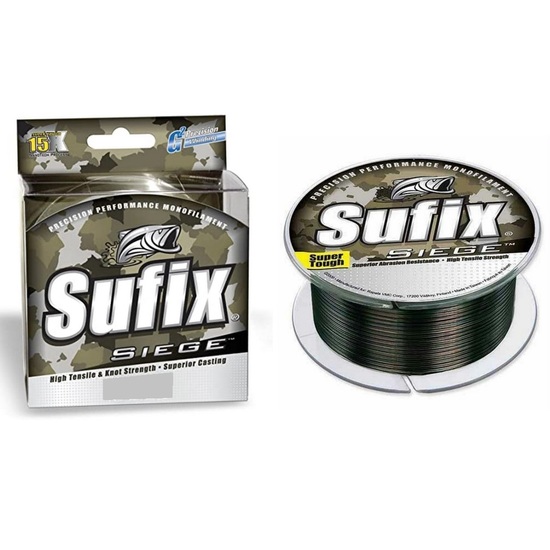 300m Spool of 5.5lb Sufix Siege Camo Monofilament Fishing Line