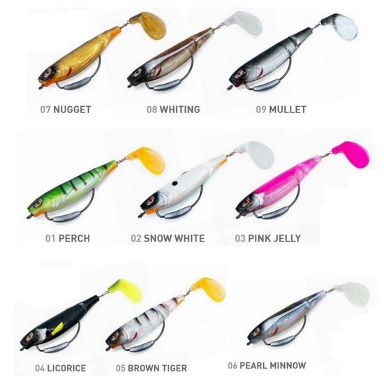 5 Pack of Chasebait 4-Inch Paddle Baits Soft Plastic Fishing Lures