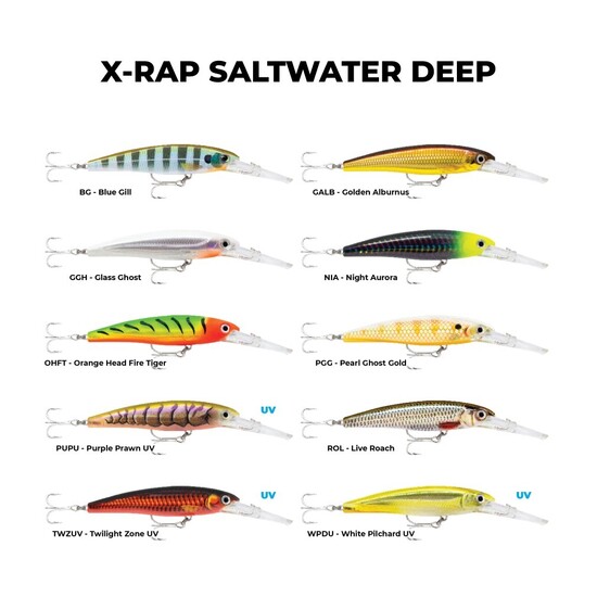 11cm Rapala Saltwater X-Rap Deep Hardbody Fishing Lure