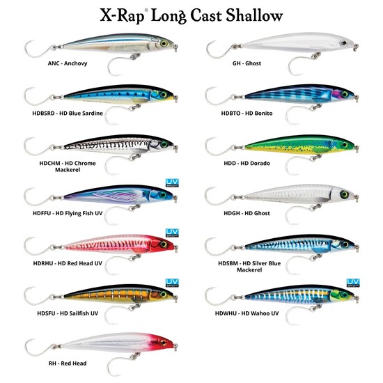 12cm Rapala Saltwater X-Rap Long Cast Shallow Minnow Fishing Lure