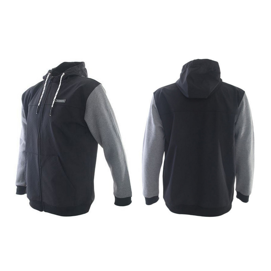 Shimano Black/Grey Bonded Fleece Hooded Jacket - Fishing Hoodie