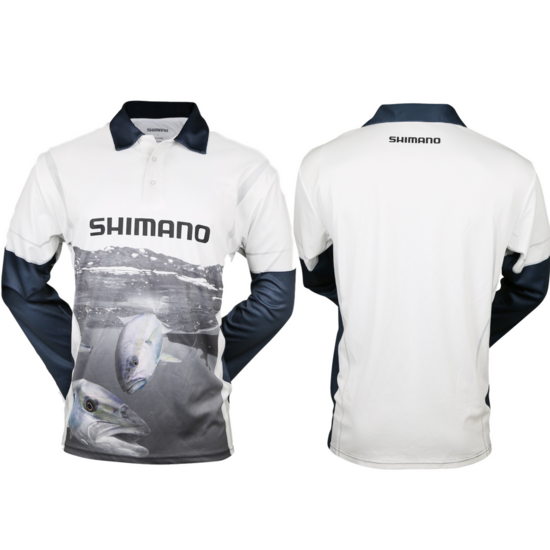 Shimano Sniper Kingfish Long Sleeve Tournament Fishing Shirt - Sublimated UPF50+